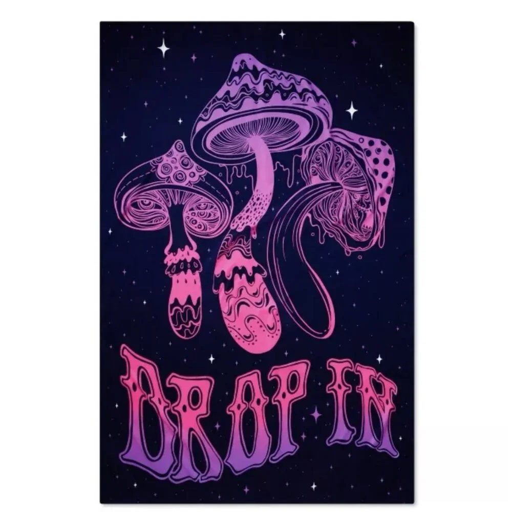 Spencer's Trippy Drop In Mushroom Tapestry 53